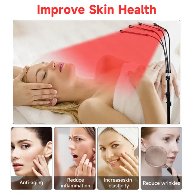 LED Tripod Red, Blue & Near Infrared Light Therapy Device
